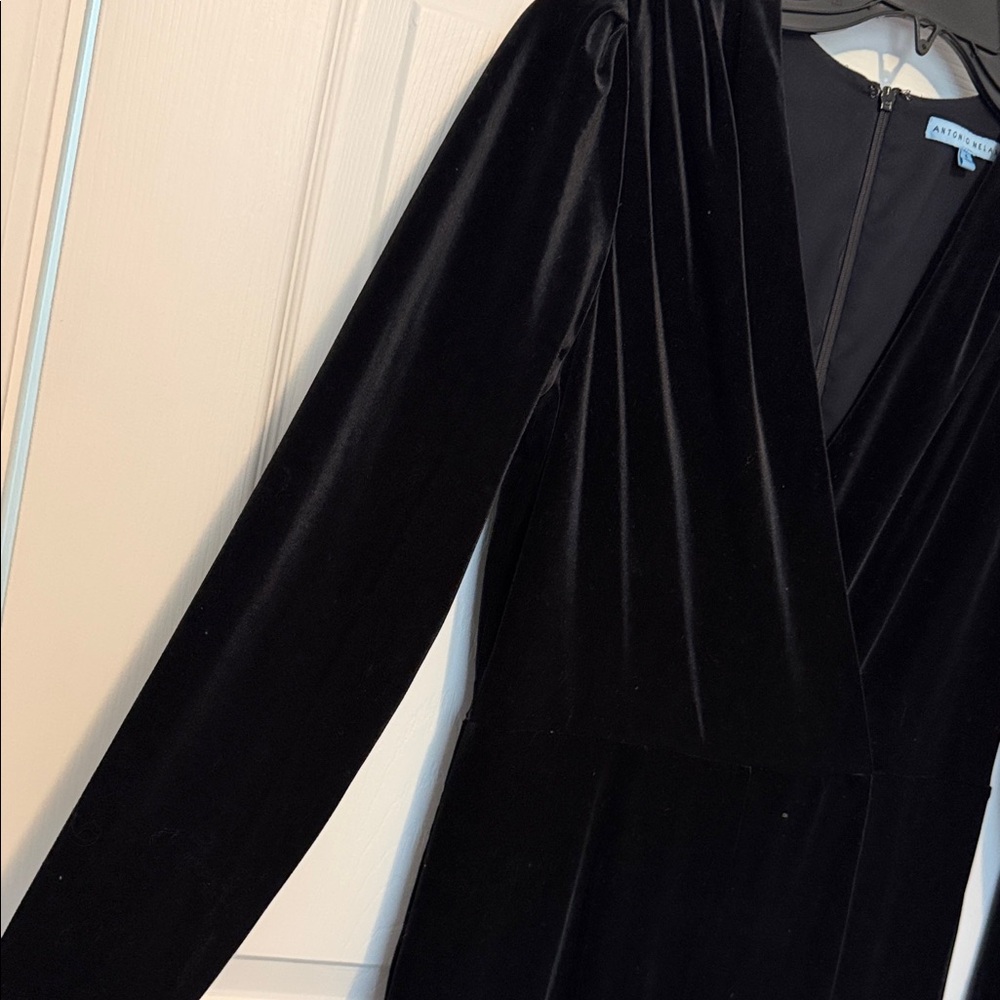 ANTONIO MELANI Black Wide Leg Jumpsuit sz4 - Picture 4 of 5